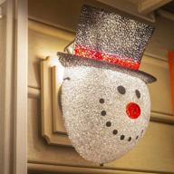 🎅 enhance your holiday decor with the besti snowman porch light cover: easy, no-tool installation, weather-resistant acrylic, fits standard outdoor lighting logo