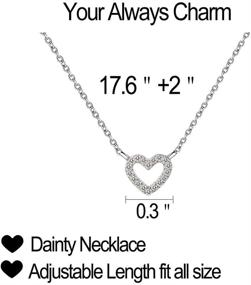 img 2 attached to 👯 Charming Soul Sister Necklace Set - Heart BFF Necklace for Women, Girls, and Friends