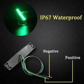 img 1 attached to 🚦 Botepon 6Pcs Led Rock Lights: Vibrant Green Underglow Lights for Trucks, Golf Carts, Jeeps, and Offroad Vehicles!