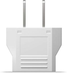 img 2 attached to 🔌 Unidapt US Plug Adapter: Small EU to USA Outlet Adapter, Universal Input for Europe/Asia to USA/Canada, White (1-Pack)
