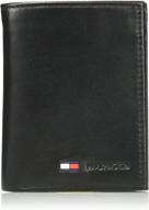 💼 stylish and functional: tommy hilfiger trifold wallet in timeless black logo