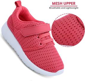 img 2 attached to 👟 High Quality Toddler Running Sneakers Athletic Boys' Shoes