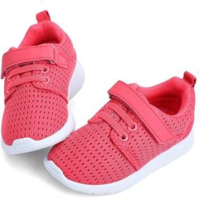 img 4 attached to 👟 High Quality Toddler Running Sneakers Athletic Boys' Shoes