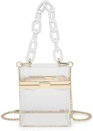 👛 women's acrylic transparent shoulder crossbody handbag – handbags, wallets, and top-handle bags logo