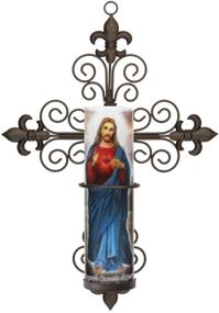 img 3 attached to The Saints Collection Sacred Heart of Jesus LED Flameless Devotion Prayer Candle | 6 Hour Timer, Religious Gift for Devotion and Enjoyment!