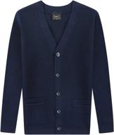 👕 comfy boys' sweater - sleeve pocket cardigan for cozy clothing logo
