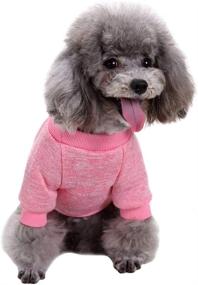 img 1 attached to Warm and Cozy: CHBORLESS Pet Dog Sweater - Stylish Winter Pajamas for Small Dogs and Cats
