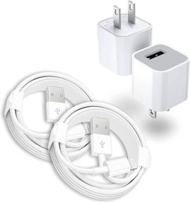 img 4 attached to Apple MFi Certified iPhone Charger Cube Kit: 2 Lightning Cable to USB Cables (1m) with USB Wall Charger Box Compatible with iPhone 8/7/6S/5