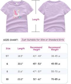 img 1 attached to 👚 Cotton Shirts T-Shirts Sleeve for Girls' Clothing: Tops, Tees & Blouses