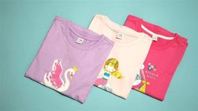 img 3 attached to 👚 Cotton Shirts T-Shirts Sleeve for Girls' Clothing: Tops, Tees & Blouses