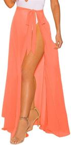 img 4 attached to LIENRIDY Women's Swimsuit Cover Up: Stylish Beach Wrap Skirt for Summer Swimwear and Bikini Cover-ups