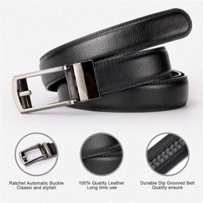 img 3 attached to WERFORU Leather Ratchet Perfect Automatic Men's Accessories and Belts