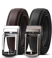 werforu leather ratchet perfect automatic men's accessories and belts logo