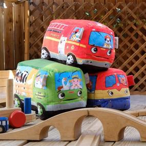 img 1 attached to 🐷 Пеленательная кукла Cuddle Barn Sing Along Wheels (Фермер Пигглз): интерактивная музыкальная игрушка для детей