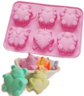 🐘 x-haibei frog elephant animal heart silicone cake soap mold - perfect gift for valentine's day, baby showers, and more! logo