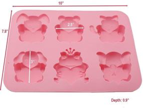 img 3 attached to 🐘 X-Haibei Frog Elephant Animal Heart Silicone Cake Soap Mold - Perfect Gift for Valentine's Day, Baby Showers, and More!