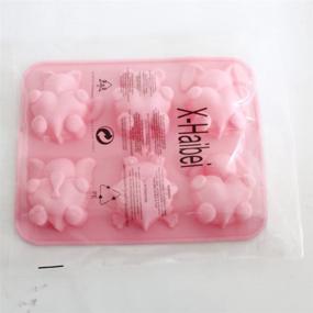 img 2 attached to 🐘 X-Haibei Frog Elephant Animal Heart Silicone Cake Soap Mold - Perfect Gift for Valentine's Day, Baby Showers, and More!