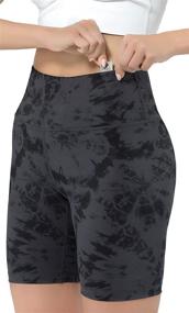img 1 attached to OVRUNS Biker Shorts for Women: Squat Proof Yoga Shorts 🏃 with Pockets for Workout Sports Running Exercise - Top-rated Performance and Style!