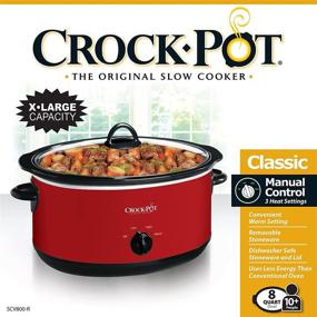 img 2 attached to 🍳 Crock-pot Express Crock 8 Quart Slow Cooker in Red: The Perfect Addition to Your Kitchen!