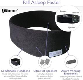 img 1 attached to 🎧 Enhance Your Sleep with AcousticSheep's New SleepPhones Wireless Sleep Headphones: Bluetooth Headband Headphones for Sleeping & Travel - Small, Pitch Black (Breeze)
