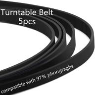 high-quality turntable belt set for easy repair and 🔧 maintenance of belt-driven turntables - 5 pcs with various specifications logo