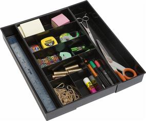 img 1 attached to 🗄️ Dial Industries Expandable Drawer Organizer Tray for Office Desks