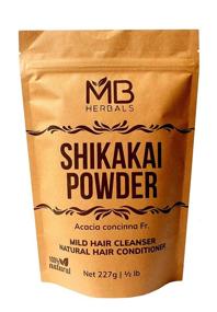 img 2 attached to 🌿 MB Herbals Shikakai Powder - 227g - Natural Hair Cleanser & Conditioner - 100% Pure Acacia Concinna Fruit Pods Powder sourced from Wildcrafted Shikakai