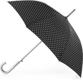 img 3 attached to Totes Water Resistant Stick Umbrella: Sleek Black Design for Optimal Rain Protection