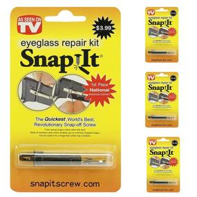 img 2 attached to 🔧 Snap It Eyeglass Repair Kits - Set of 3 for Home, Work & Travel!