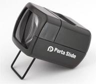 📷 ps-e2 illuminated slide viewer by porta slide - battery-operated hand-held portable viewer for 2x2 & 35mm photos & film, photo slide viewer - european made логотип