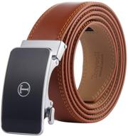 👔 tonywell ratchet genuine leather silver men's belt accessories: style and function combined logo