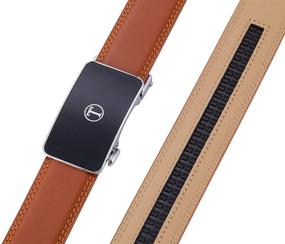 img 1 attached to 👔 Tonywell Ratchet Genuine Leather Silver Men's Belt Accessories: Style and Function Combined