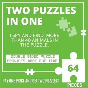 img 1 attached to 🧩 Exploring Endangered Species: Double Sided Puzzle for Engaging Education