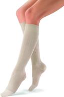 jobst-120211 sosoft large brocade pattern sand knee high compression socks, 15-20 mmhg - comfortable and stylish support logo