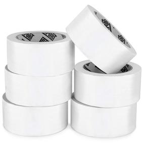 img 4 attached to 🔧 Premium Heavy Duty White Duct Tape - 6 Roll Multi Pack - Strong, Flexible, All-Weather & Residue-Free - 20 Yards x 2 Inch Rolls - Tear by Hand - Ideal for Repairs, DIY Projects, Industrial & Professional Use