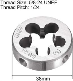 img 3 attached to Uxcell Inches 24 Machine Thread Threading Cutting Tools for Threading Dies