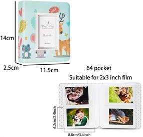 img 3 attached to Versatile Photo Album Accessories Bundle Set for Instax Mini Cameras & More (64 Pockets, Bear Design)