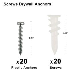 img 1 attached to 🔩 Efficient RIFAA Drilling Drywall Anchors Screws: Simplify Your Mounting Tasks