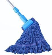 🧹 klyfar heavy duty commercial string mop - 54&quot; wet floor cleaning mops, loop-end cotton industrial mop with long handle for home, kitchen, garage, office, and concrete/tile floors logo