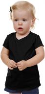 👶 kavio! unisex infants v neck short sleeve - comfortable and stylish baby t-shirt logo