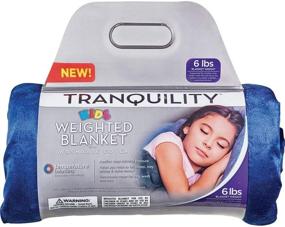 img 4 attached to Tranquility Kids Weighted Blanket Blue