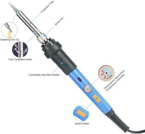 img 2 attached to 🔥 Ebasic Adjustable Temperature Soldering Iron - 220-480°C