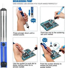 img 1 attached to 🔥 Ebasic Adjustable Temperature Soldering Iron - 220-480°C