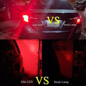 img 3 attached to Upgraded Version 7440 7443 LED Strobe Brake Lights Bulbs - Pure Red Flash W21W 🔴 T20 Wedge 7440LL 7443LL 7443-SRCK, 7443-CK 7440ST W21W 12V Stop Lights - 2835 SMD for Cars, Trucks