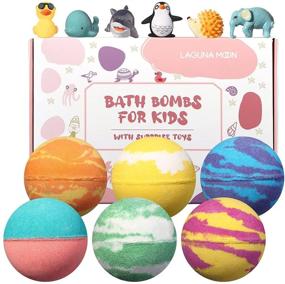 img 4 attached to 🛀 Lagunamoon Bath Bombs for Kids: 6 Pcs with Surprise Toys | Safe & Natural | Ideal Birthday & Christmas Gifts