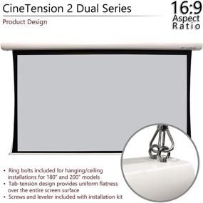 img 2 attached to Elite Screens CineTension 2 WraithVeil Dual 180-Inch Diag
