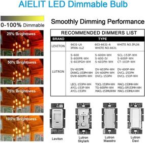 img 3 attached to Dimmable Candelabra Equivalent AIELIT Chandelier