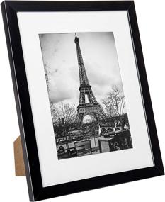 img 2 attached to upsimples 8x10 Picture Frame Set of 10 - Display Pictures 5x7 or 8x10, Black Multi Photo Frames for Wall or Tabletop, with/without Mat