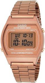 img 4 attached to Цифровые наручные часы Casio Women's B640WC-5AEF Retro - стильное сочетание классики и современности