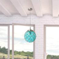 🛥️ nautical ceiling light pendant in aqua/natural - elegant designs pt1003-aqu логотип